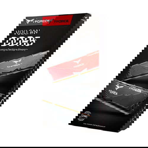 The TeamGroup T-Force DDR5-6000 CL38 Vulcan Black is a high-performance desktop memory module, released in December 2022. This DDR5 memory kit is desi
